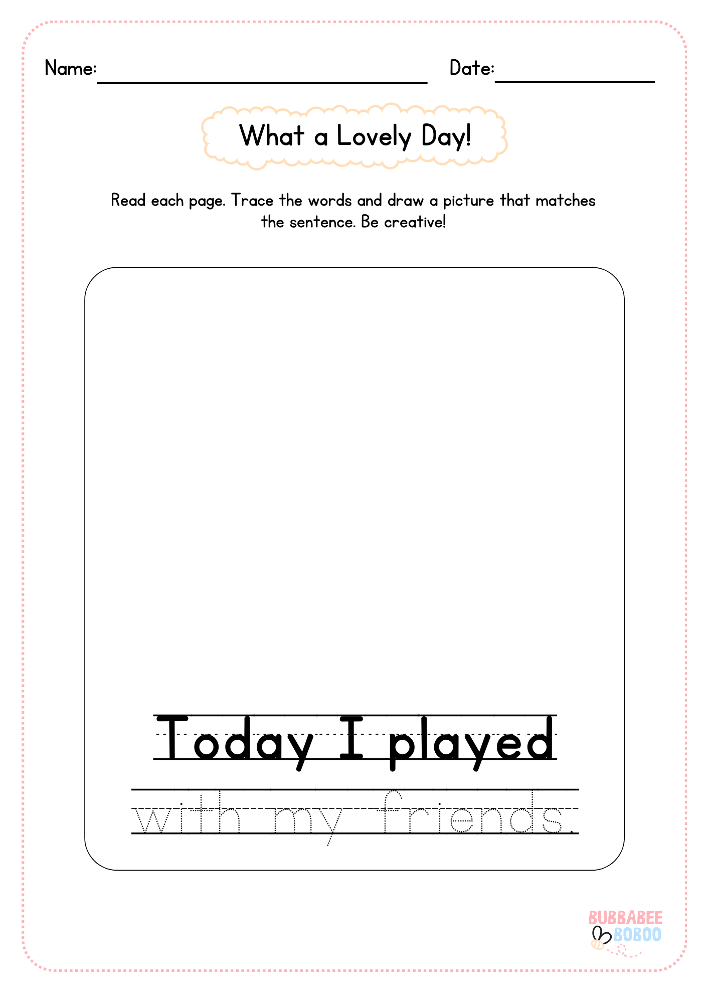 FREE! Ready to Print - Tracing Sheets
