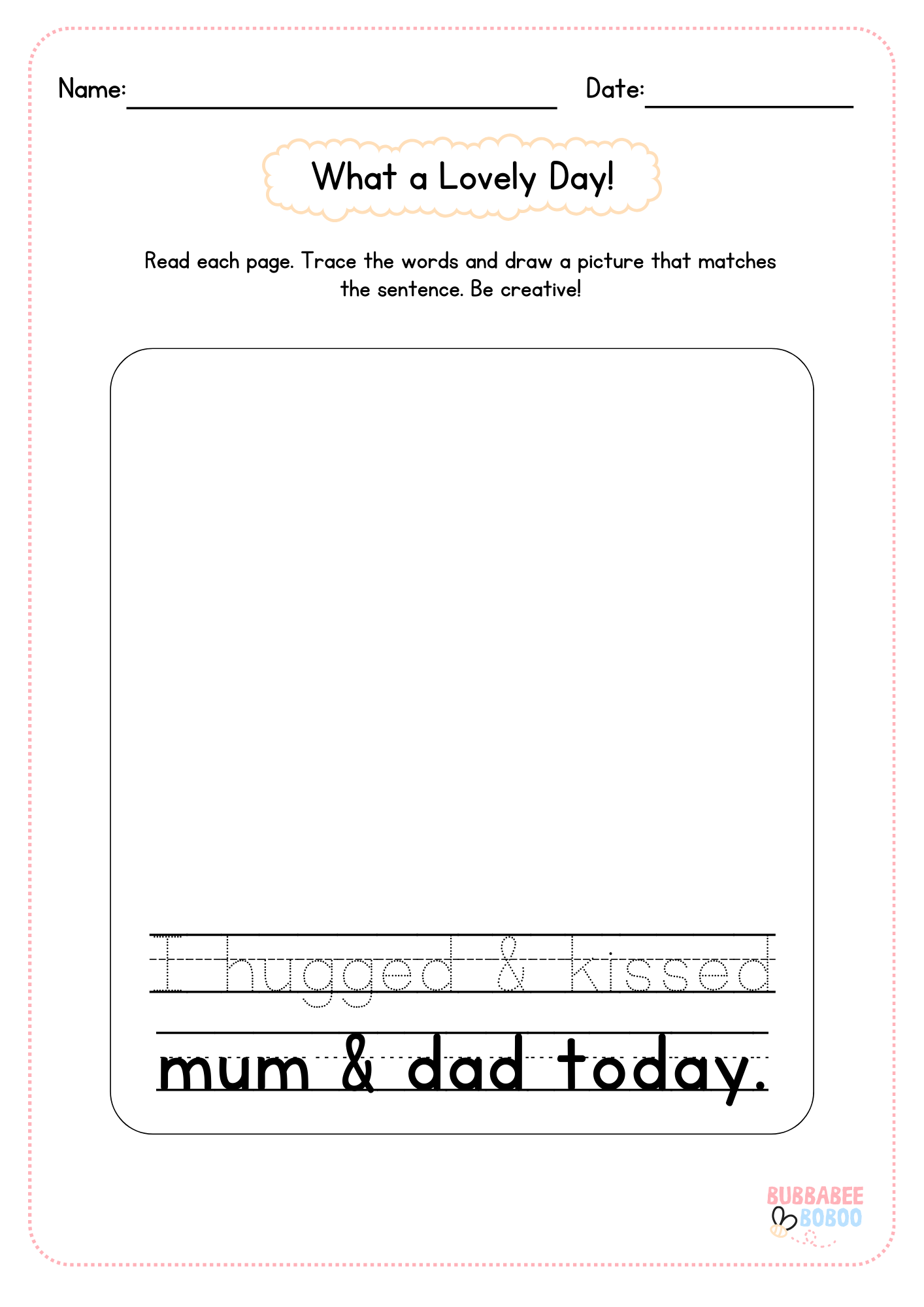 FREE! Ready to Print - Tracing Sheets