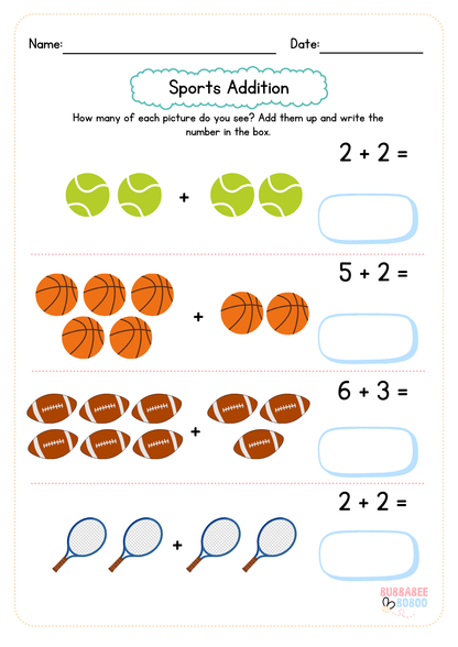 FREE! Ready to Print - Addition Worksheets